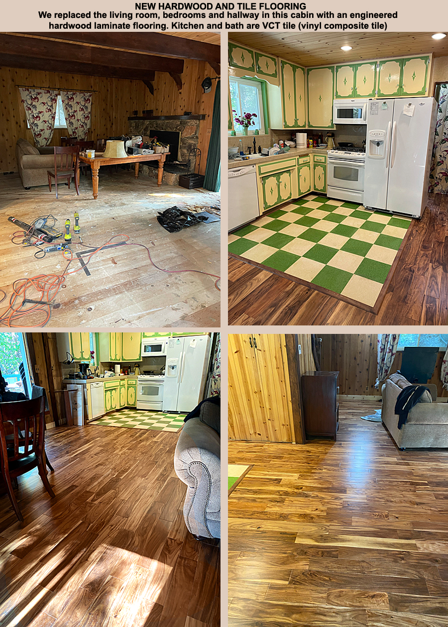 wood and vinyl floor
